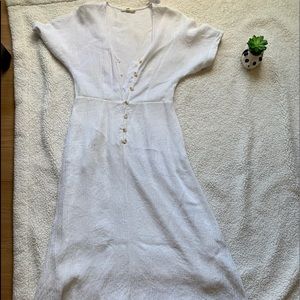 Grade & Gather white Maxi Dress Small *Read*